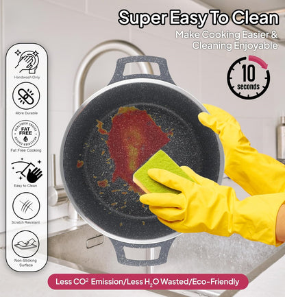 🎉 Anniversary Mega Sale — GraniteLuxe Premium Nonstick Cookware Set | Multilayer Granite Coating