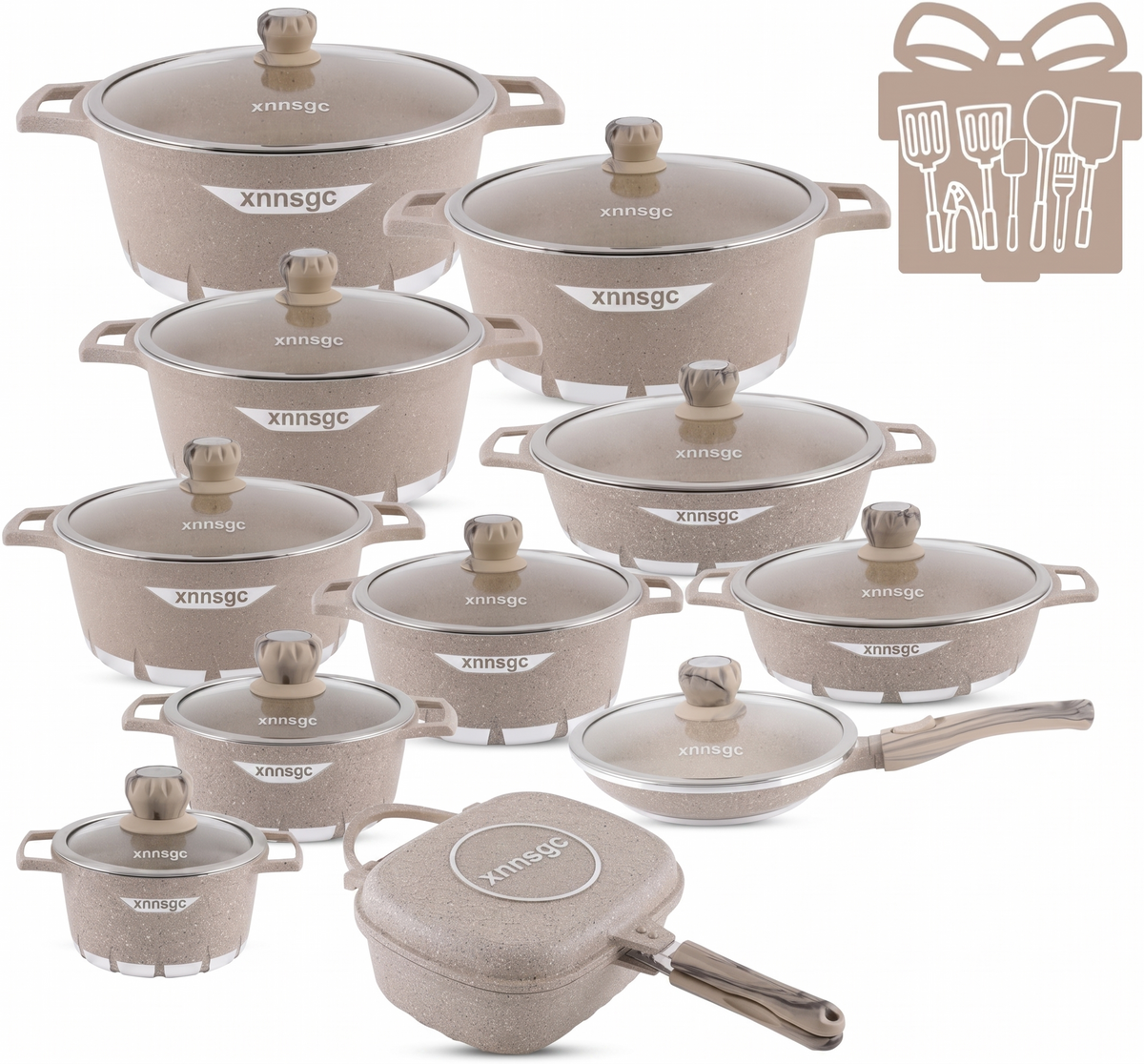 🎉 Anniversary Mega Sale — GraniteLuxe Premium Nonstick Cookware Set | Multilayer Granite Coating