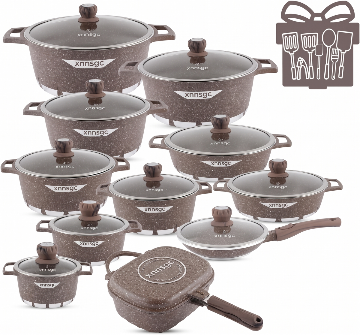 🎉 Anniversary Mega Sale — GraniteLuxe Premium Nonstick Cookware Set | Multilayer Granite Coating