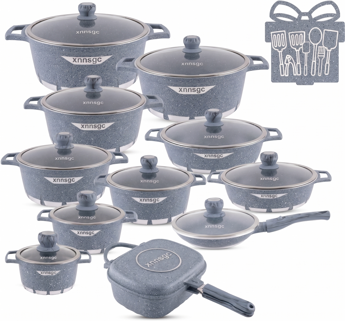 🎉 Anniversary Mega Sale — GraniteLuxe Premium Nonstick Cookware Set | Multilayer Granite Coating