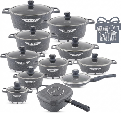 🎉 Anniversary Mega Sale — GraniteLuxe Premium Nonstick Cookware Set | Multilayer Granite Coating