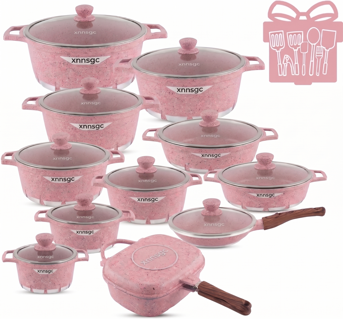 🎉 Anniversary Mega Sale — GraniteLuxe Premium Nonstick Cookware Set | Multilayer Granite Coating