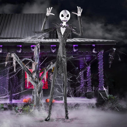 💥 Early Bird Halloween Sale!🔥 Giant Ground Breaking Skeleton with LCD Eyes and Sound Halloween Decor Prop