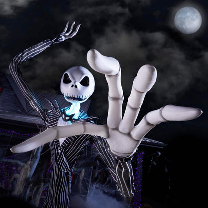 💥 Early Bird Halloween Sale!🔥 Giant Ground Breaking Skeleton with LCD Eyes and Sound Halloween Decor Prop