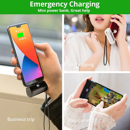 Mini 5000mAh Fast Charging Power Bank with LED Digital Display