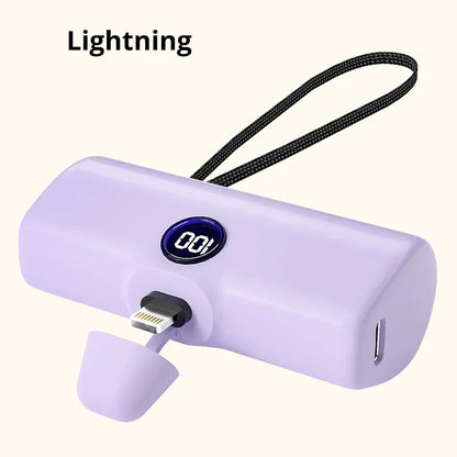 Mini 5000mAh Fast Charging Power Bank with LED Digital Display