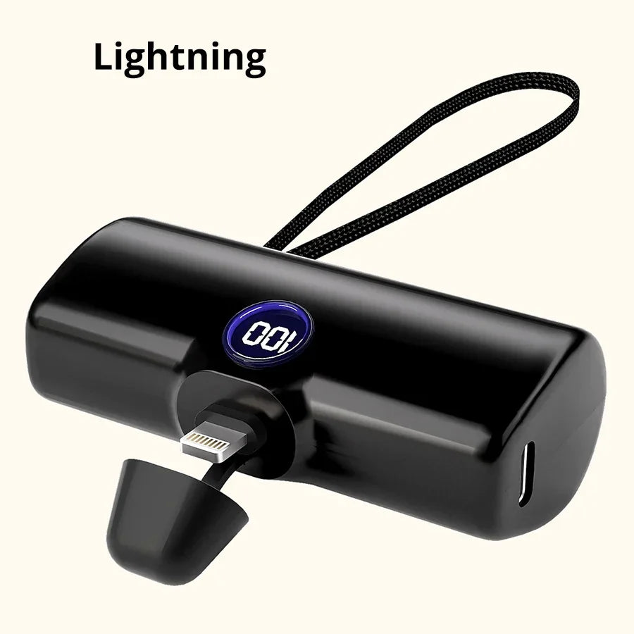 Mini 5000mAh Fast Charging Power Bank with LED Digital Display