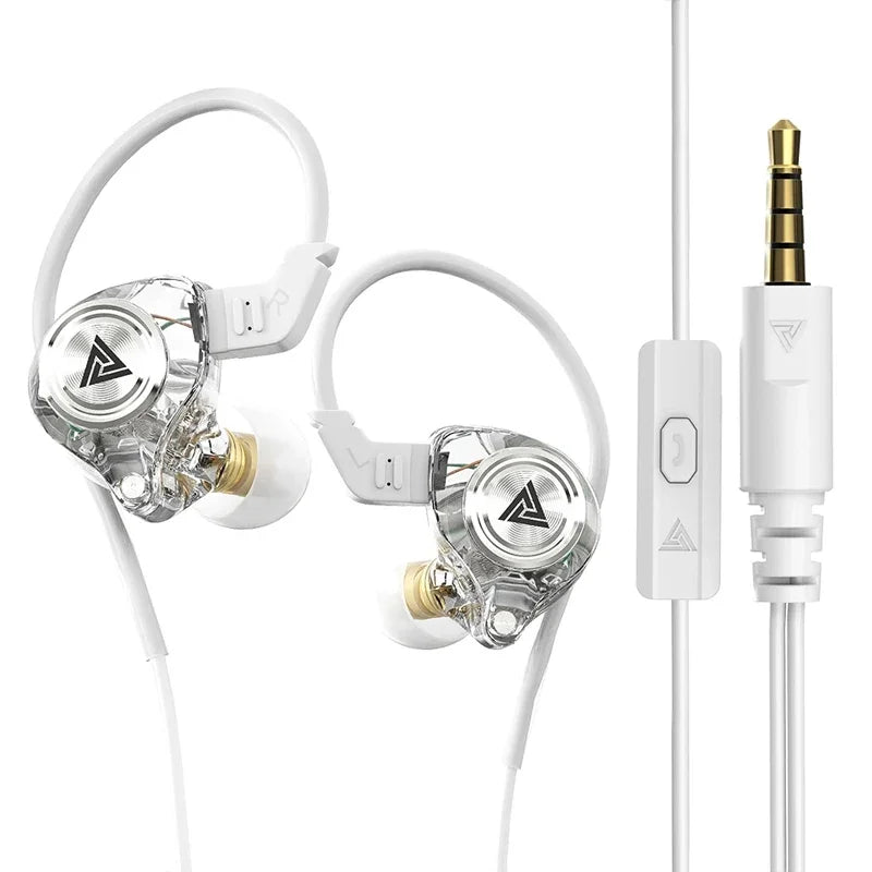 QKZ AK3 Wired Earphones with Mic – HiFi Bass Gaming Headset