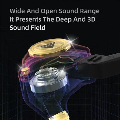 QKZ AK3 Wired Earphones with Mic – HiFi Bass Gaming Headset