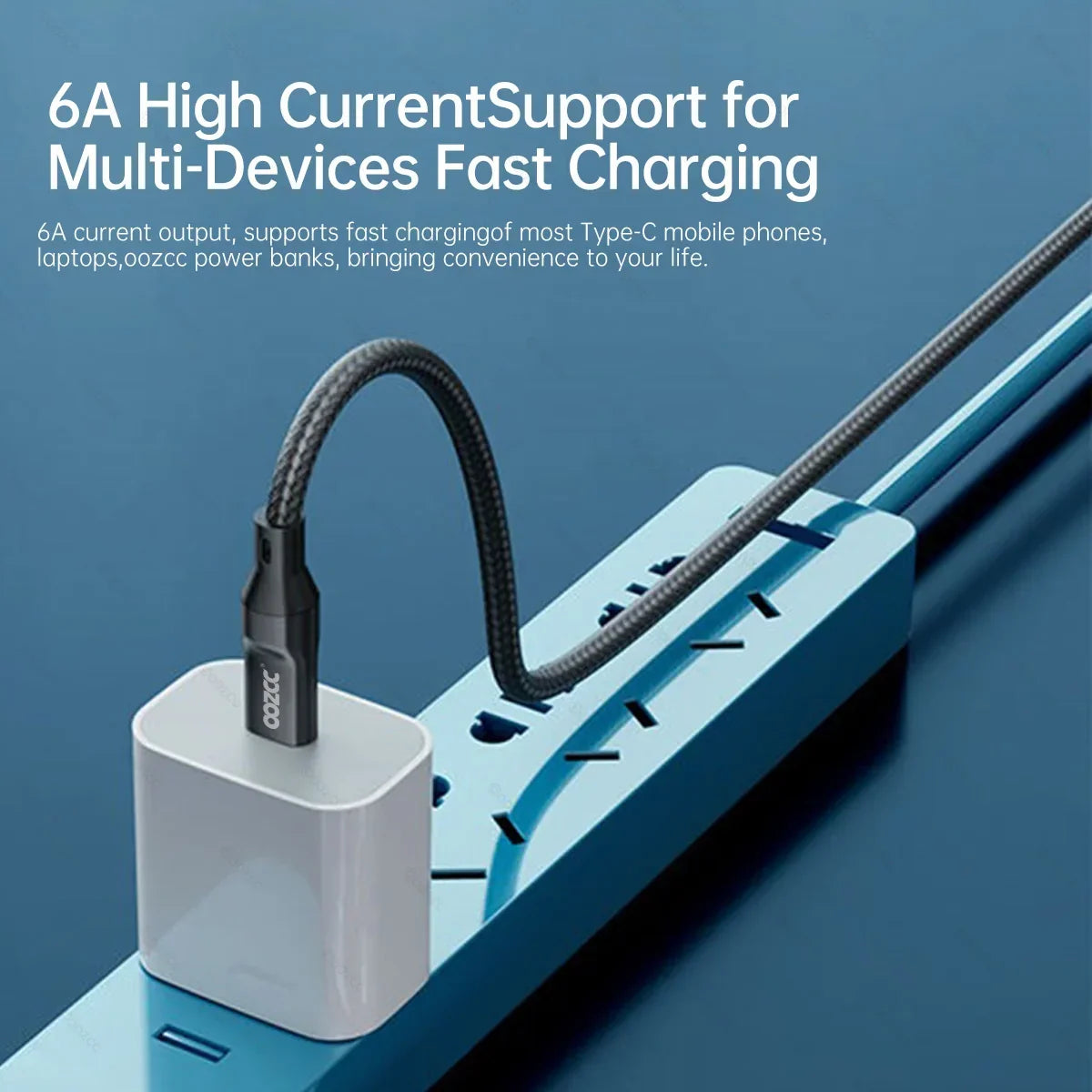 120W 5A USB-A to USB-C Fast Charging Cable with LCD Display