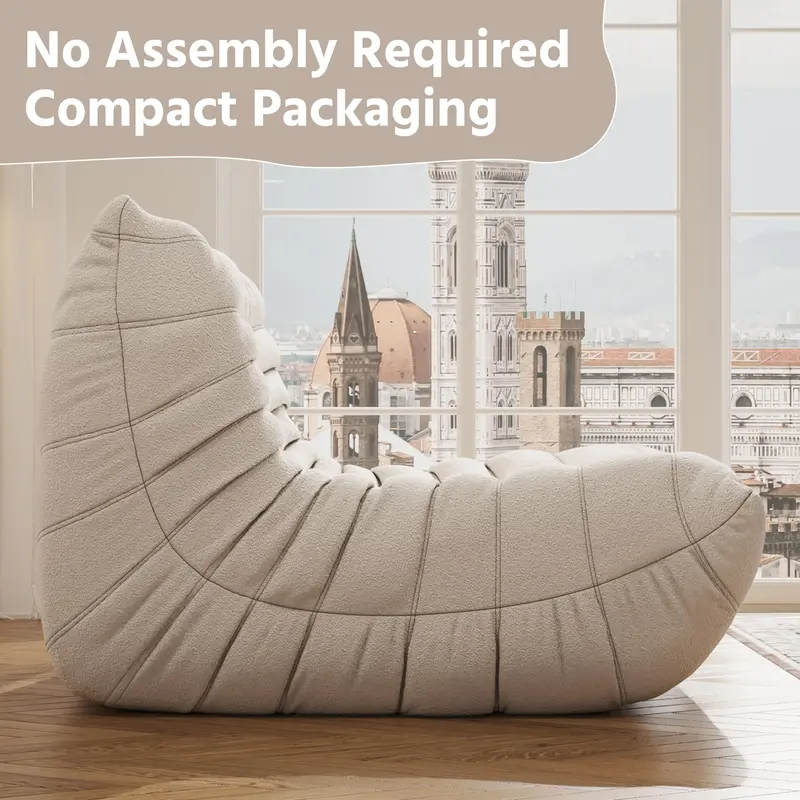 CloudNest Bean Bag Sofa — Ultra-Soft Memory Foam Lounge Chair for Living Room, Bedroom & Home Office