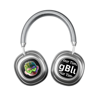 VWS (VISUAL WEARABLE STEREO)Wireless Over Ear Headphones Noise Cancelling OLED Touchscreen